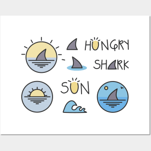 Hungry Shark Posters and Art